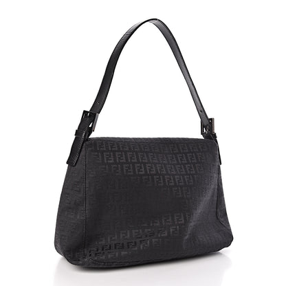 Fendi Zucchino Mama Baguette Black 3 of 9