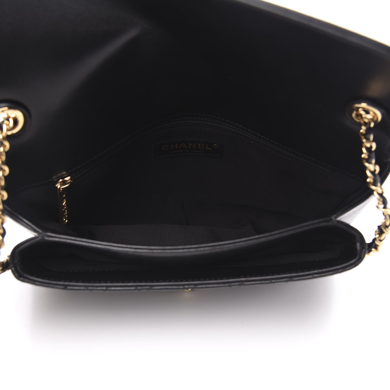 Chanel Lambskin Quilted Large CC Unchained Crossbody Black 5 of 13