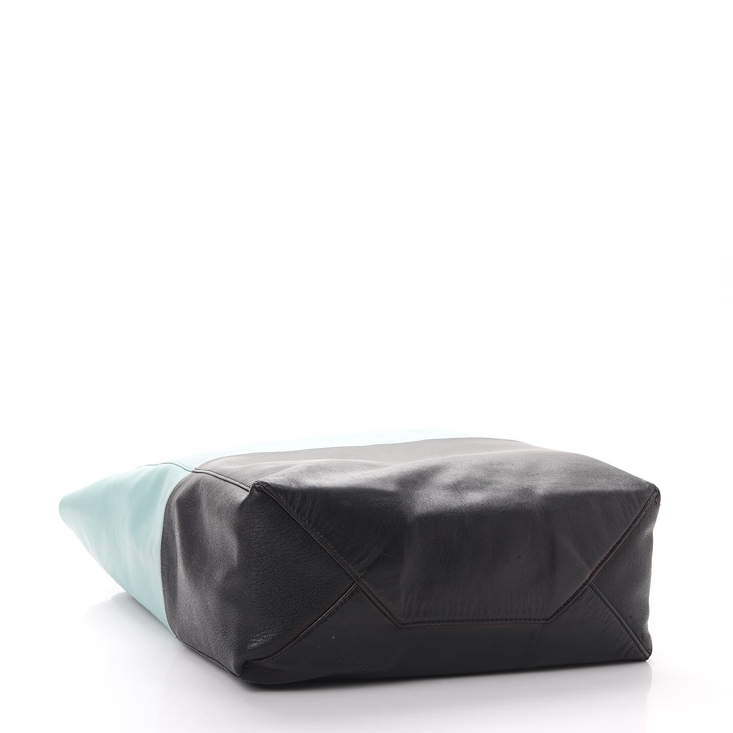 Celine Lambskin Vertical Bi-Cabas Blue Black 4 of 21