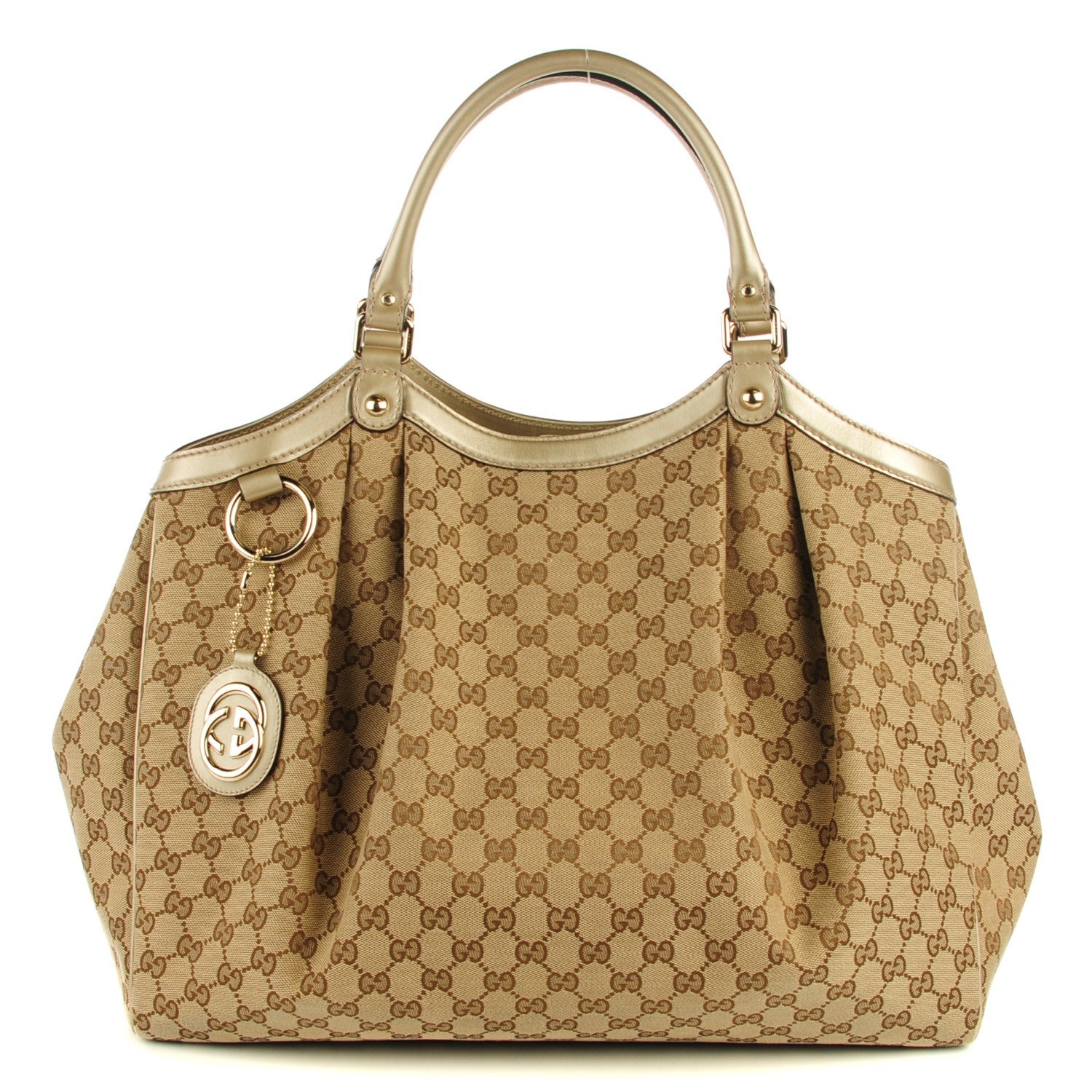 Gucci Monogram Large Sukey Tote Champagne 1 of 7