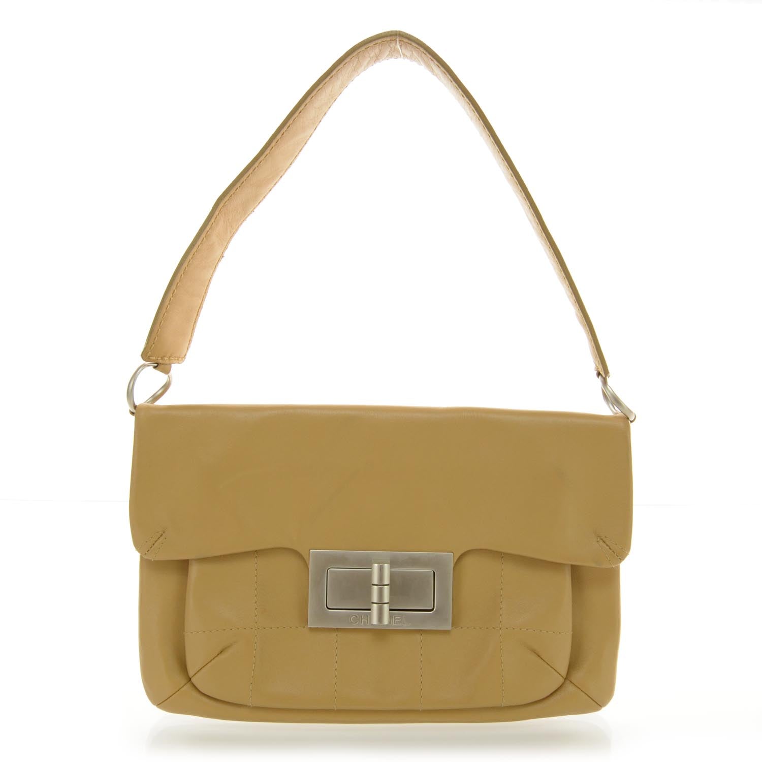 Chanel Leather Mademoiselle Flap Bag Beige 1 of 9