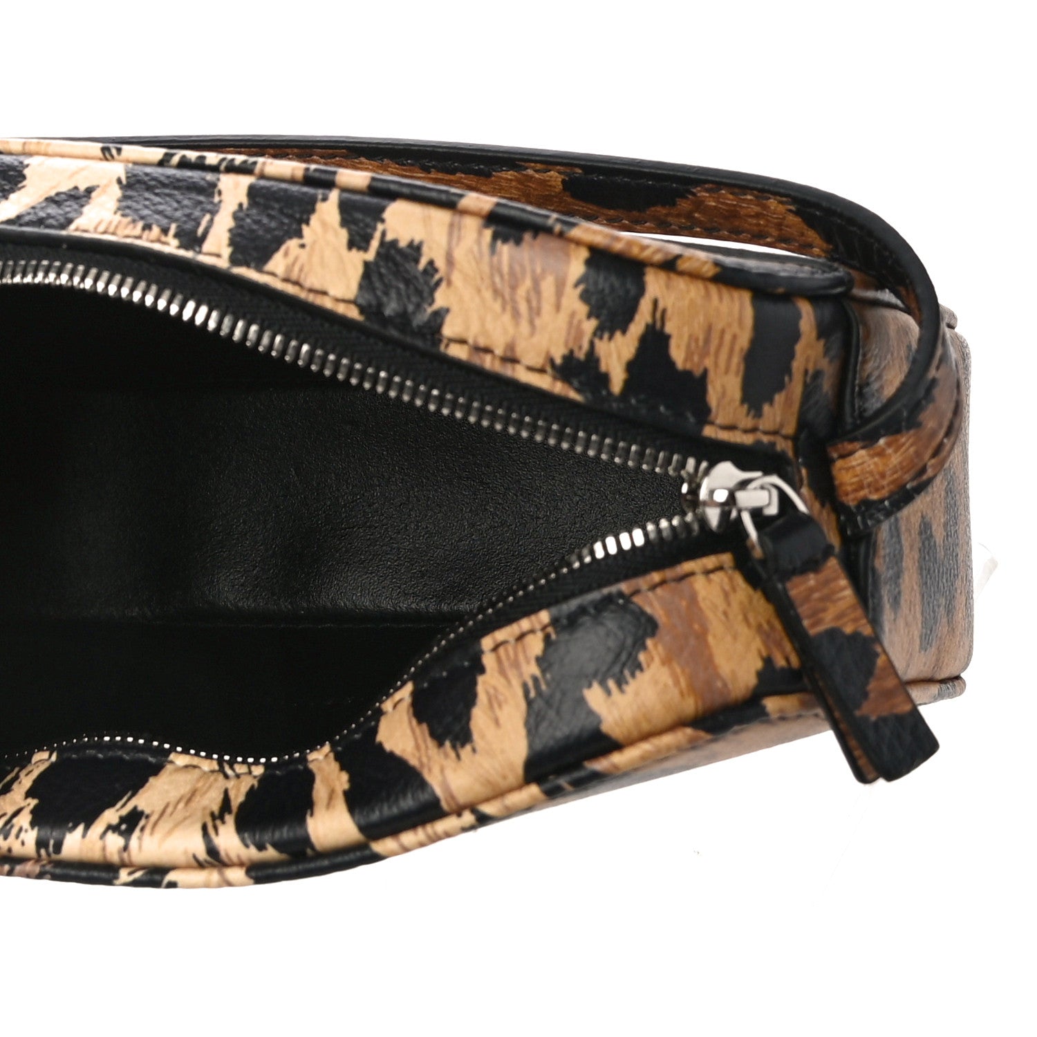 Balenciaga Calfskin Printed Leopard XS Everyday Camera Bag Beige White 5 of 9