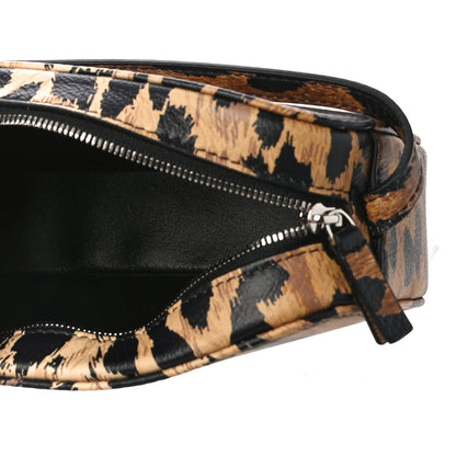 Balenciaga Calfskin Printed Leopard XS Everyday Camera Bag Beige White 5 of 9