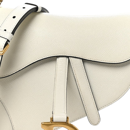 Christian Dior Grained Calfskin Saddle Bag With Strap Latte 8 of 10