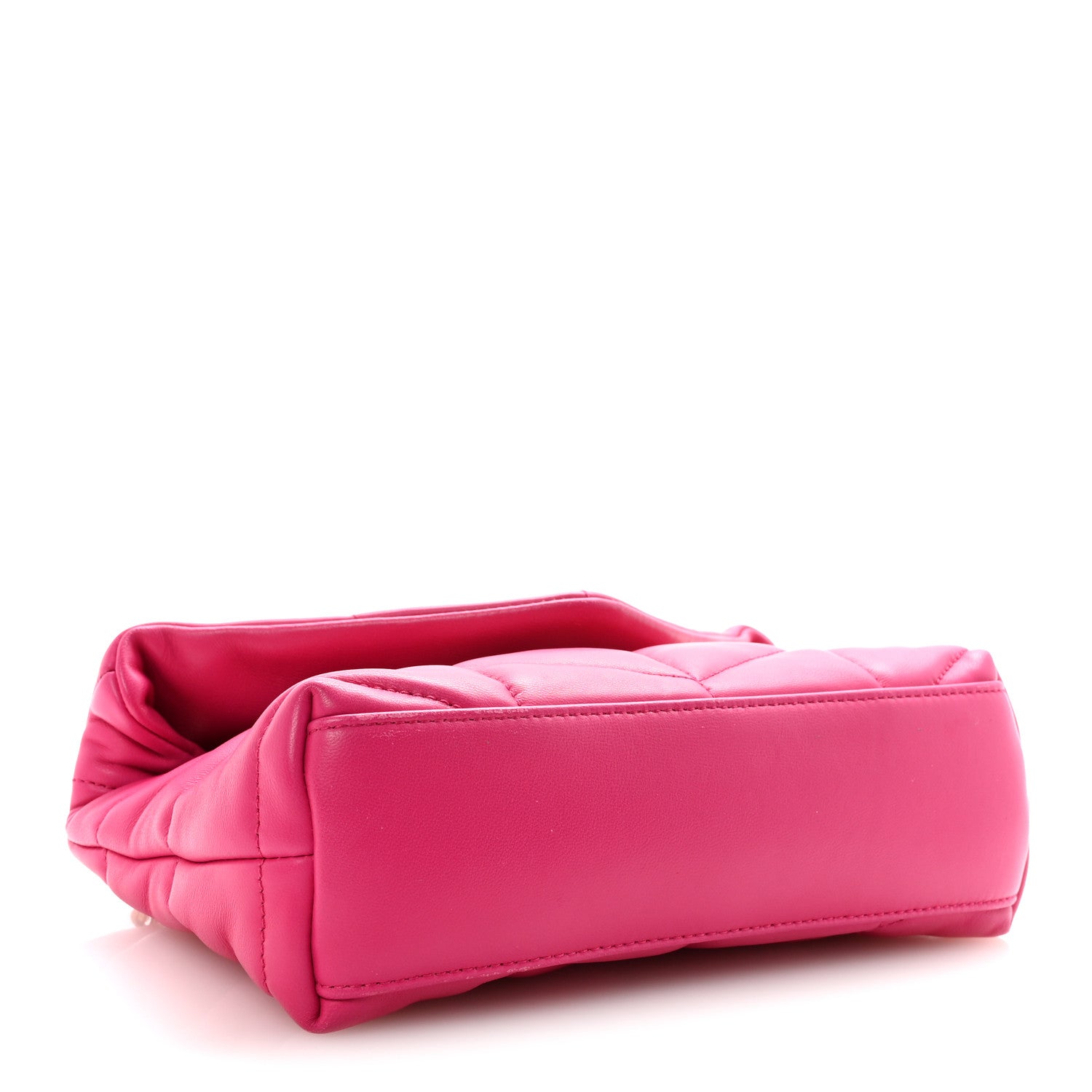 Saint Laurent Lambskin Quilted Toy Loulou Puffer Monogram Chain Satchel Bubblegum 4 of 10