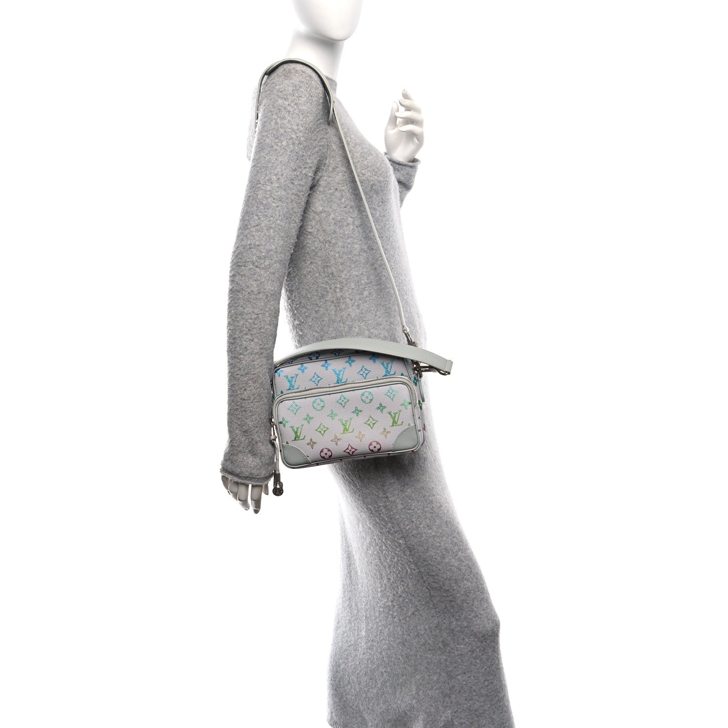 Louis Vuitton Monogram Iridescent Nil Gradient Grey 2 of 9