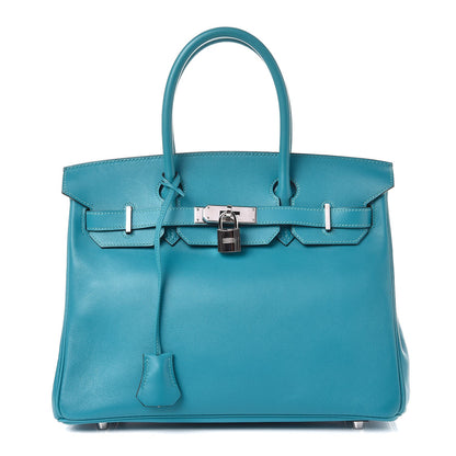 Hermes Swift Birkin 30 Turquoise 1 of 30