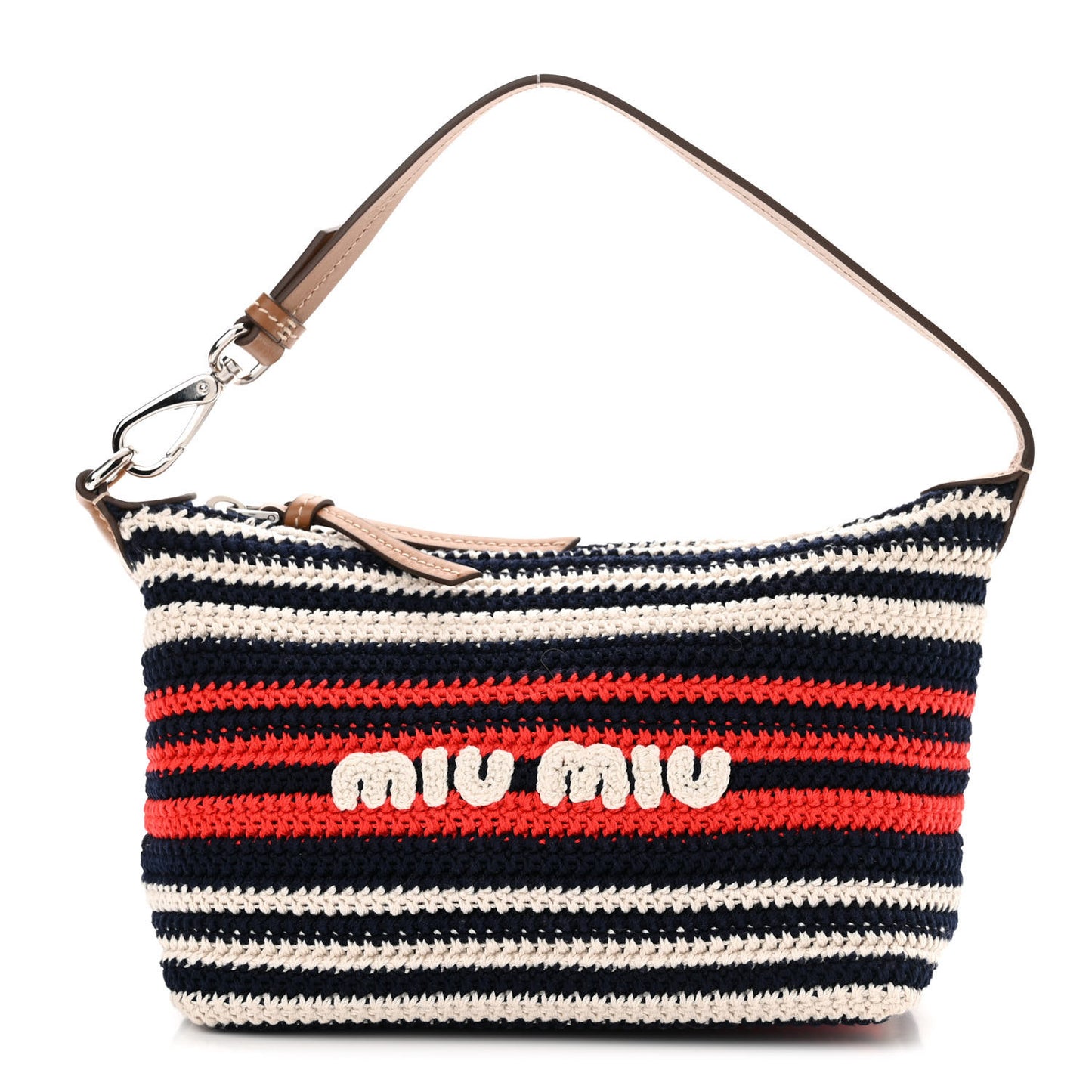Fabric Crochet Mini Spirit Cire Bag Blue Red White