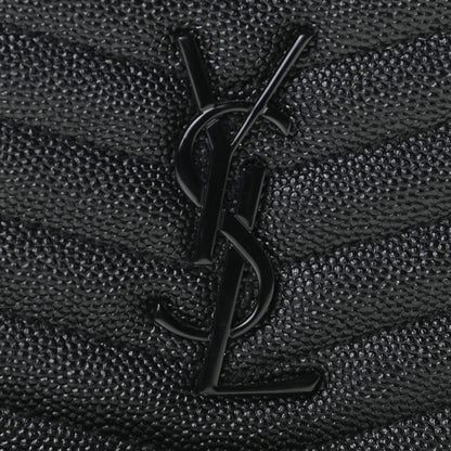 Saint Laurent Grain De Poudre Matelasse Monogram Mini Lou Camera Bag Black 10 of 11
