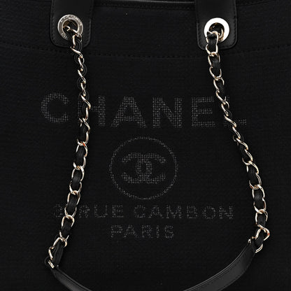 Chanel Mixed Fibers Medium Deauville Tote Black 9 of 11