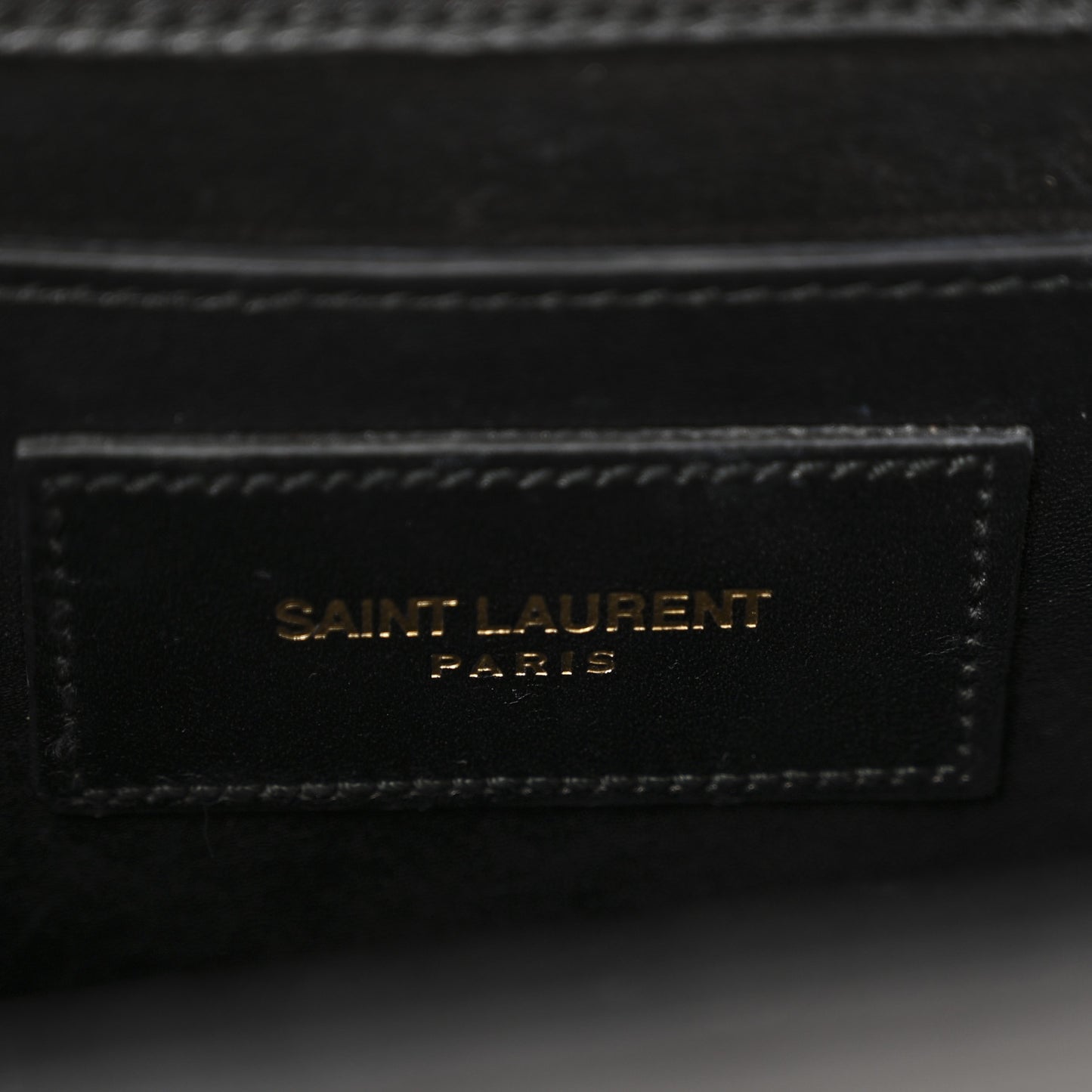 Calfskin Small Classic Monogram Kate Tassel Satchel Black