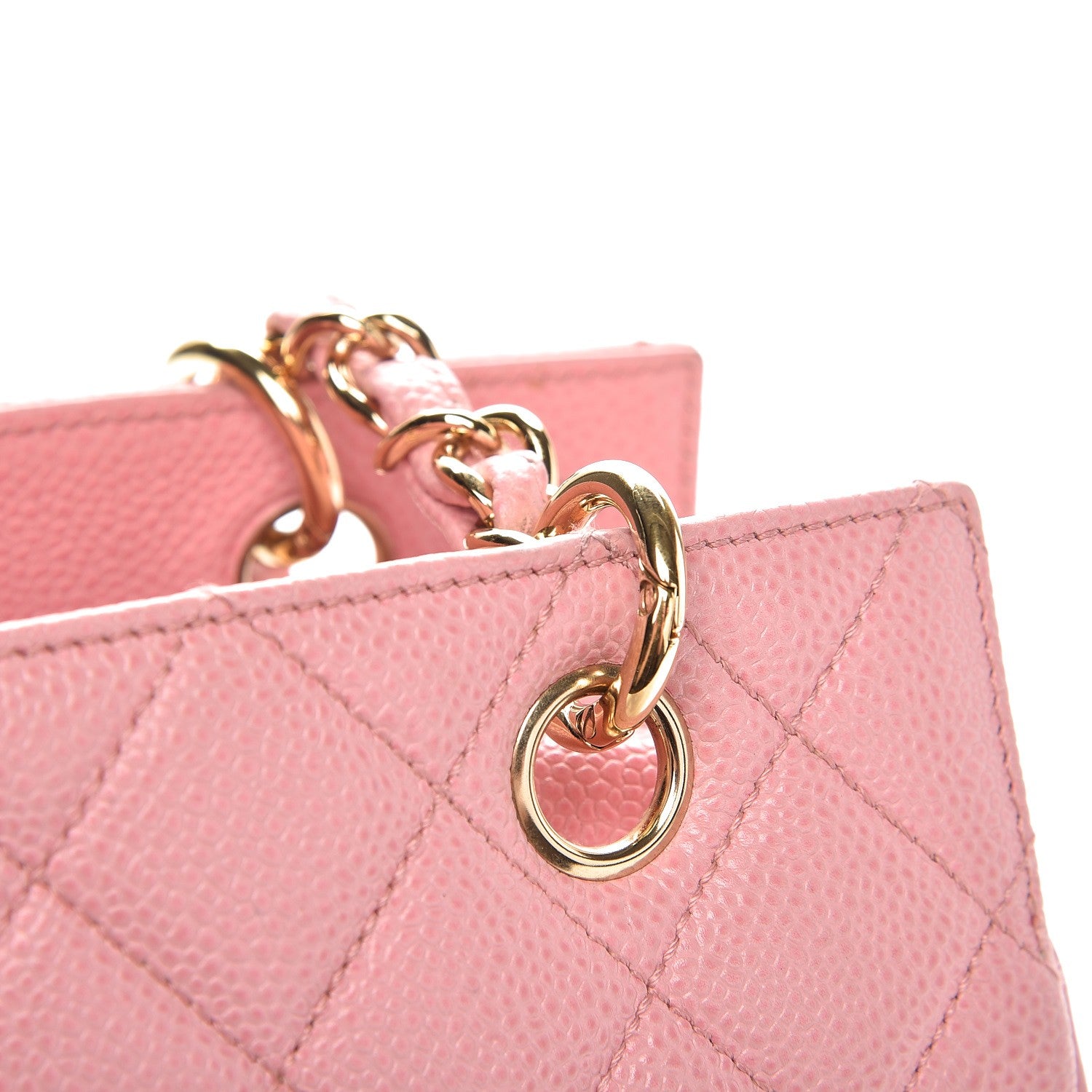 Chanel Caviar Quilted Petit Timeless Shopping Tote PTT Pink 12 of 17