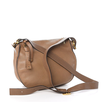 Chloe Calfskin Medium Marcie Round Zip Crossbody Bag Nut 3 of 15