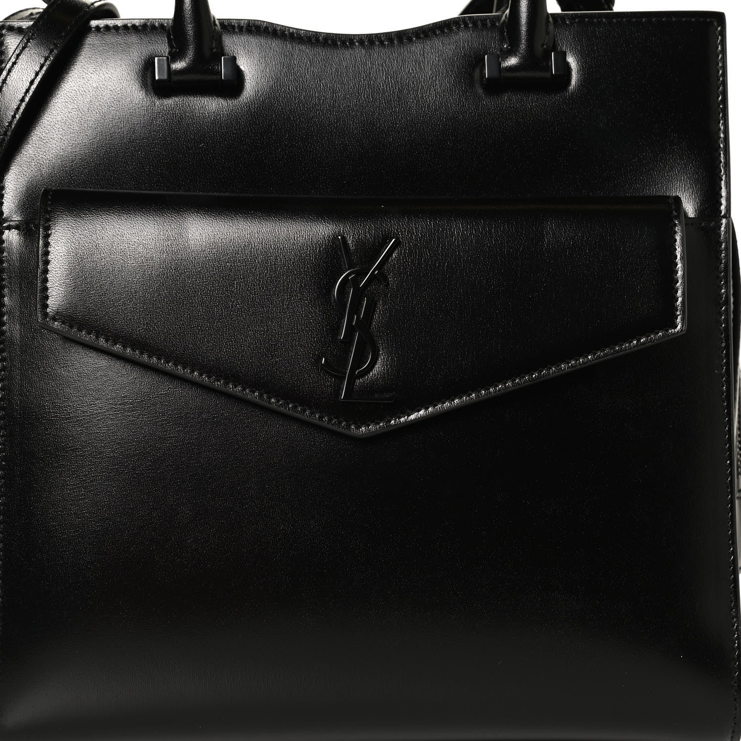 Saint Laurent Grain De Poudre Small Uptown Tote Black 7 of 11