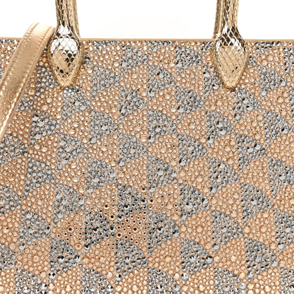 Bulgari Calla Crystal Serpenti Duo Top Handle Bag Gold Silver 7 of 10