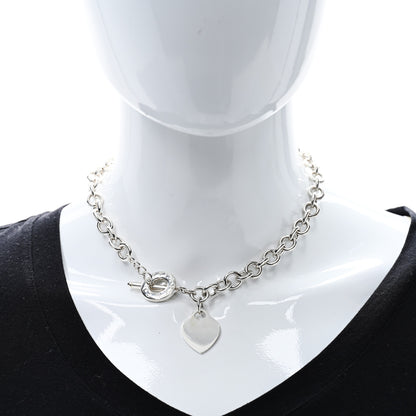 Tiffany Sterling Silver Heart Tag Toggle Necklace 3 of 4