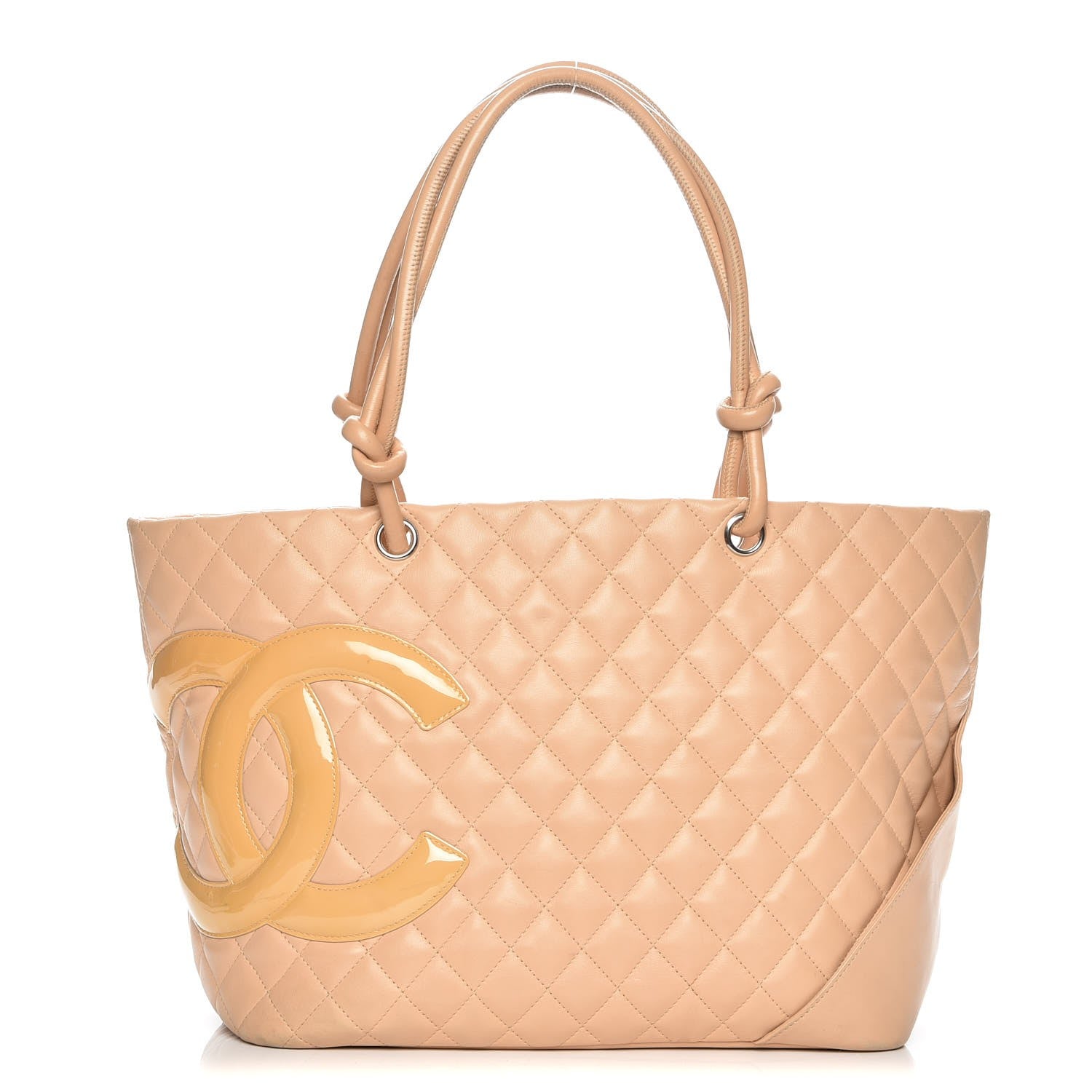 Chanel Calfskin Quilted Large Cambon Tote Beige 1 of 7