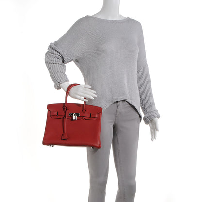 Hermes Togo Birkin 30 Rouge Garance 2 of 10
