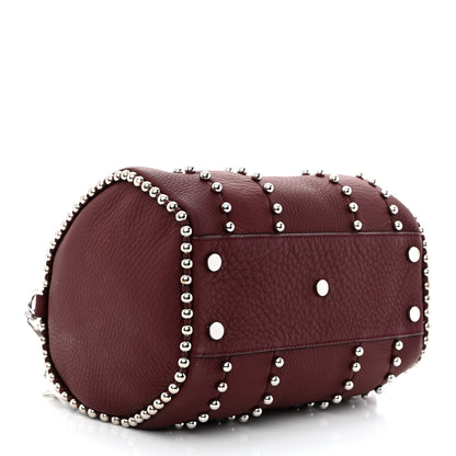 Alexander Wang Calfskin Studded Mini Rockie Matte Beet Rodium Hardware 4 of 12