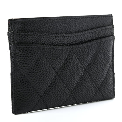 Chanel Caviar Quilted Card Holder Black 3 of 9