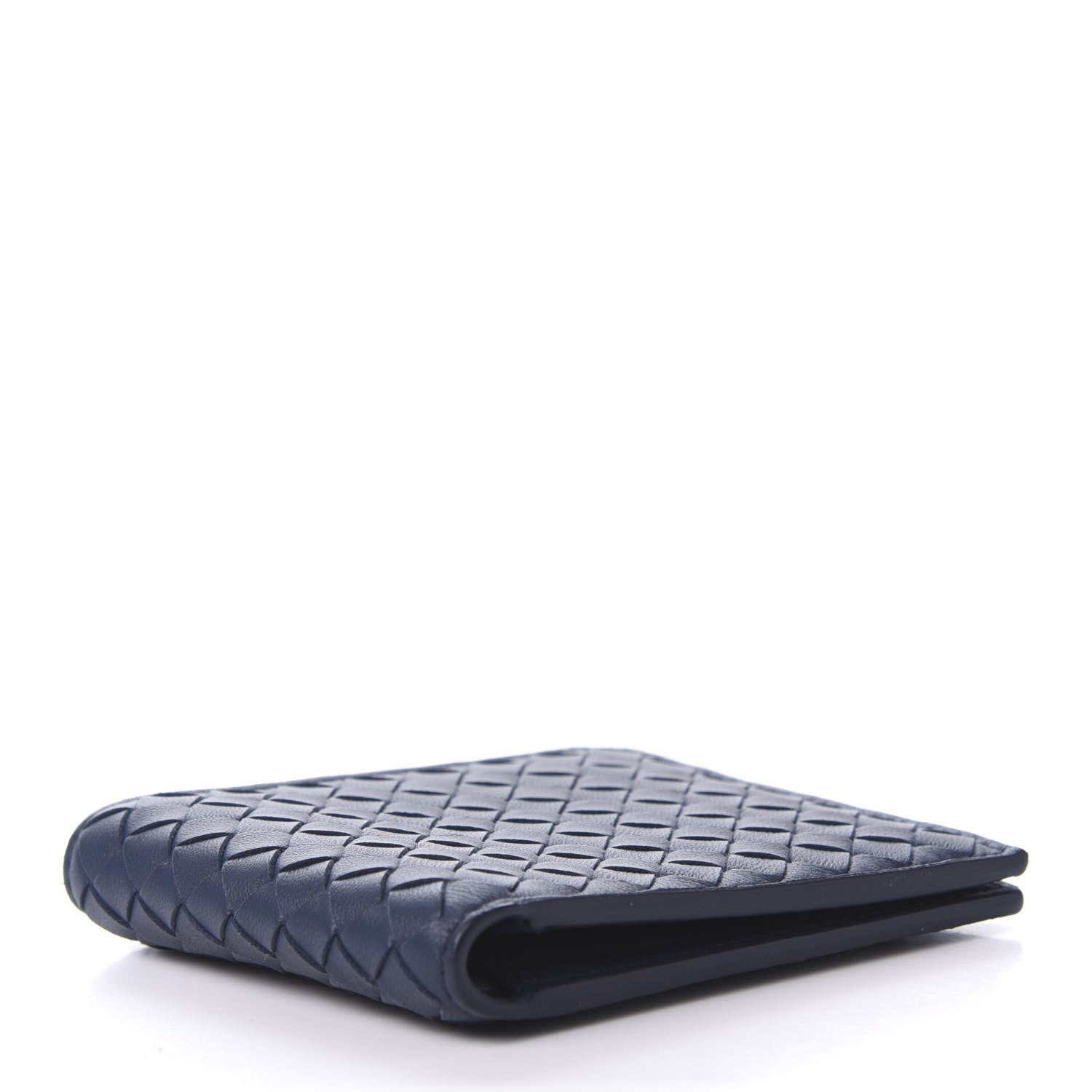 Bottega Veneta Nappa Intrecciato Bi-Fold Wallet Denim 4 of 8