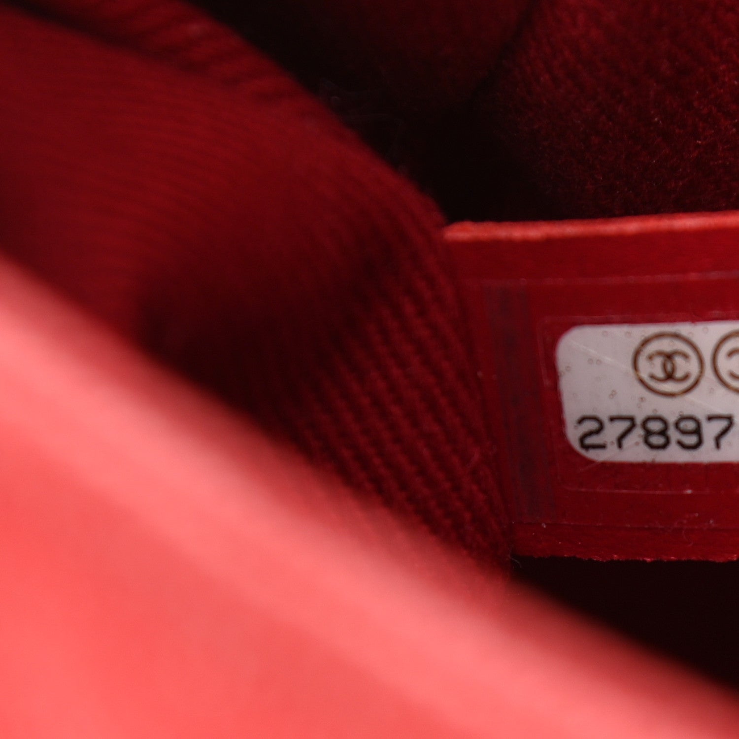 Chanel Caviar Chevron Quilted Mini Coco Handle Flap Red 7 of 11