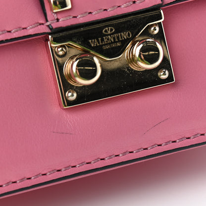 Valentino Garavani Vitello Mini Glam Lock Rockstud Flap Ninphea 9 of 9