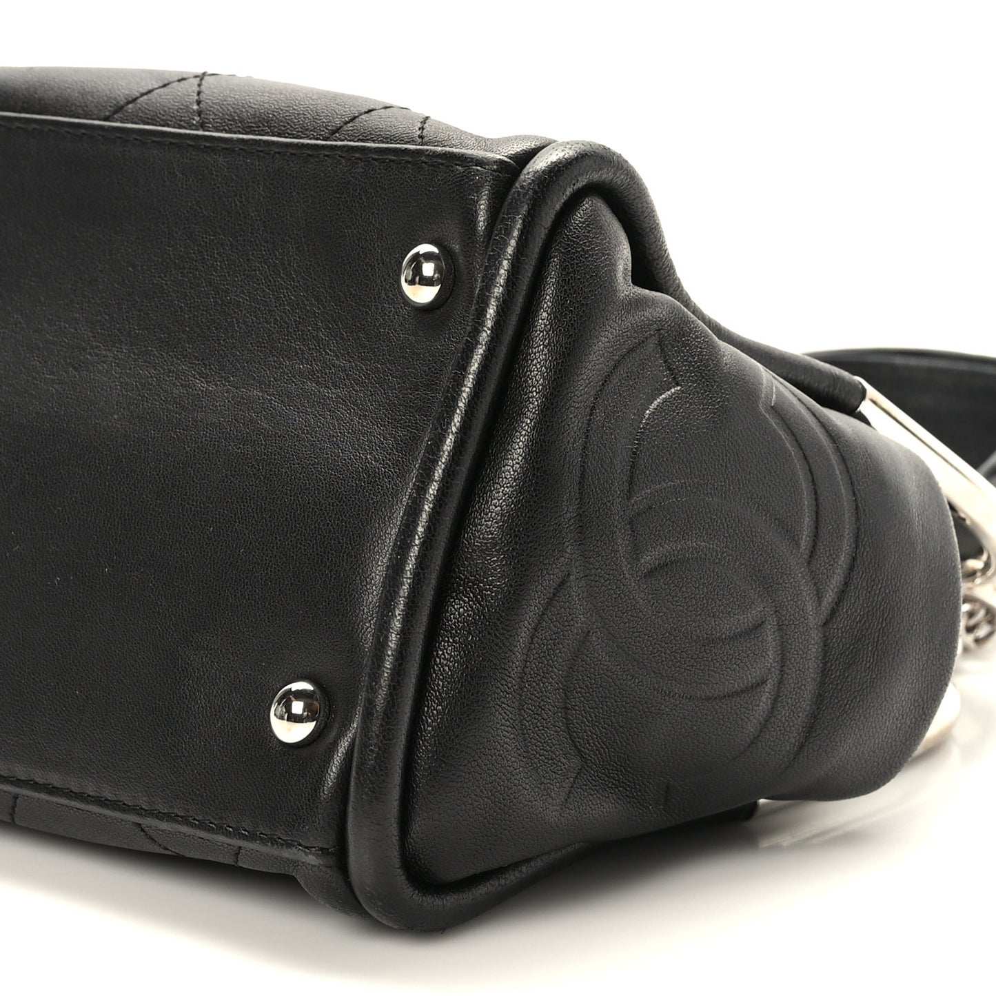 Lambskin Ultimate Soft Frame Bag Black