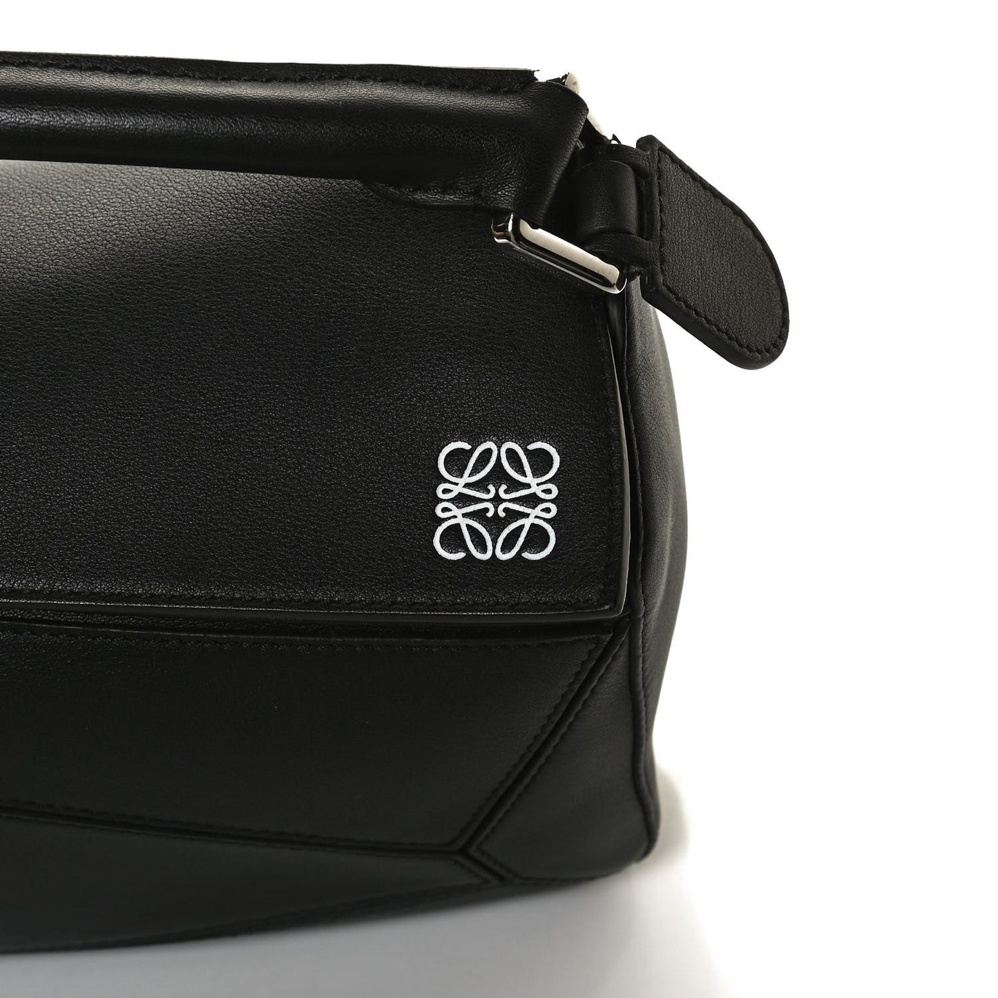Calfskin Small Puzzle Bag Black