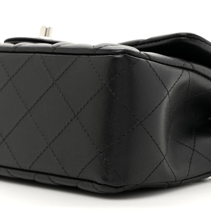 Chanel Lambskin Quilted Mini Rectangular Flap Black 9 of 11
