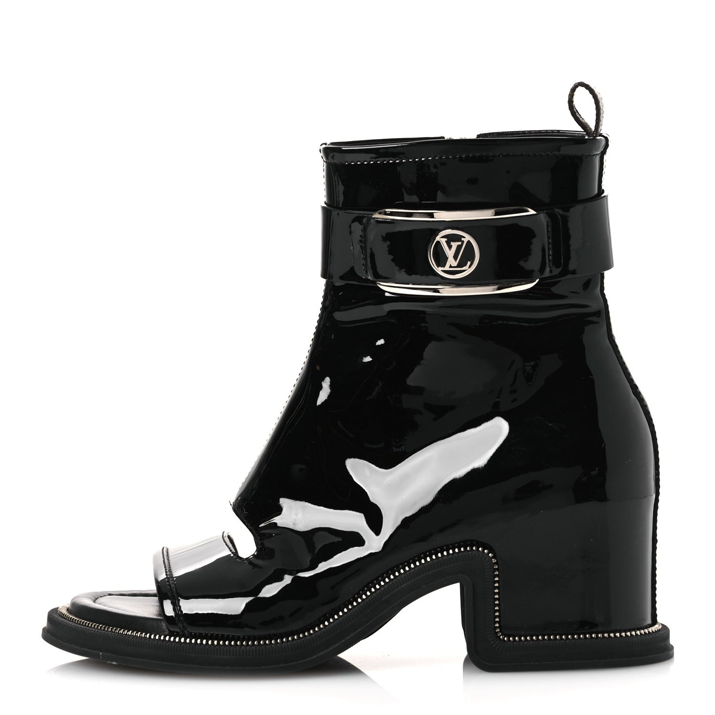 Patent Calfskin Moonlight Boots 38 Black