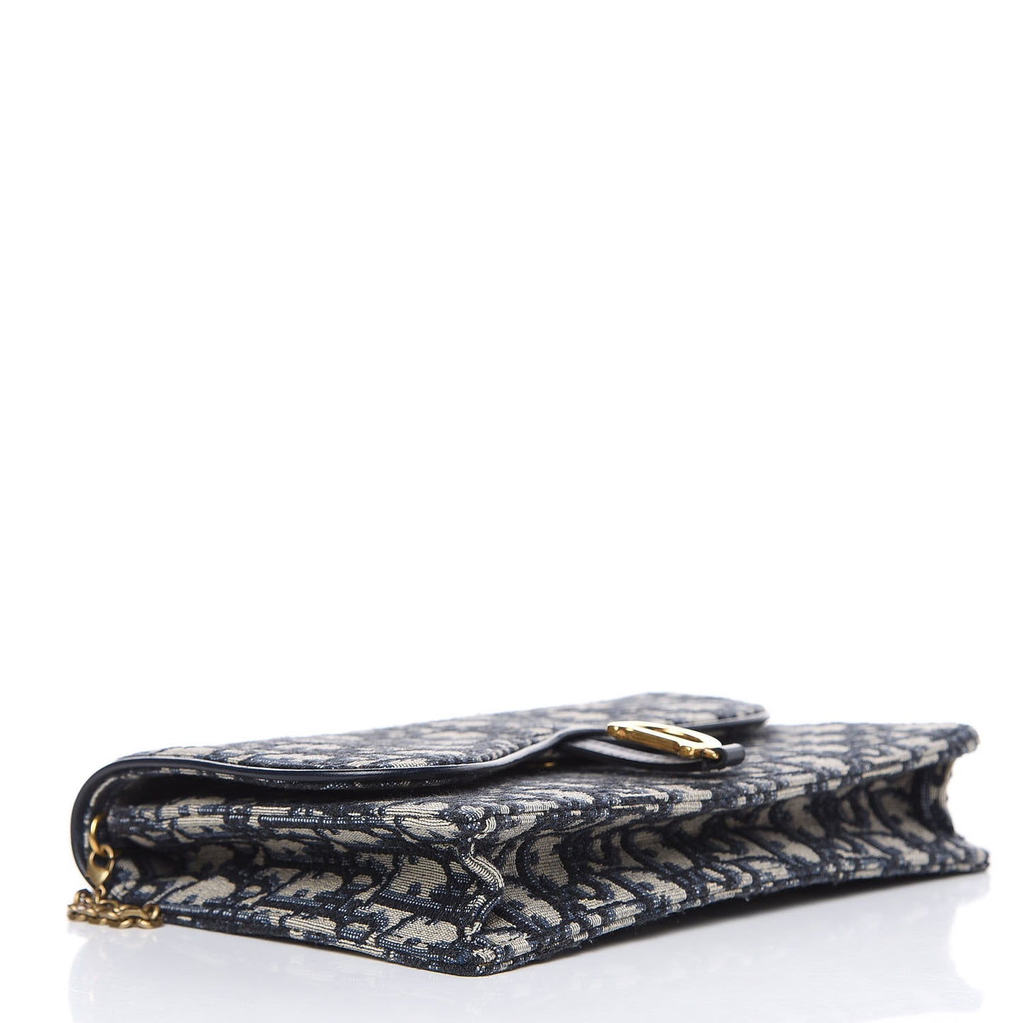 Oblique Saddle Chain Pouch Blue