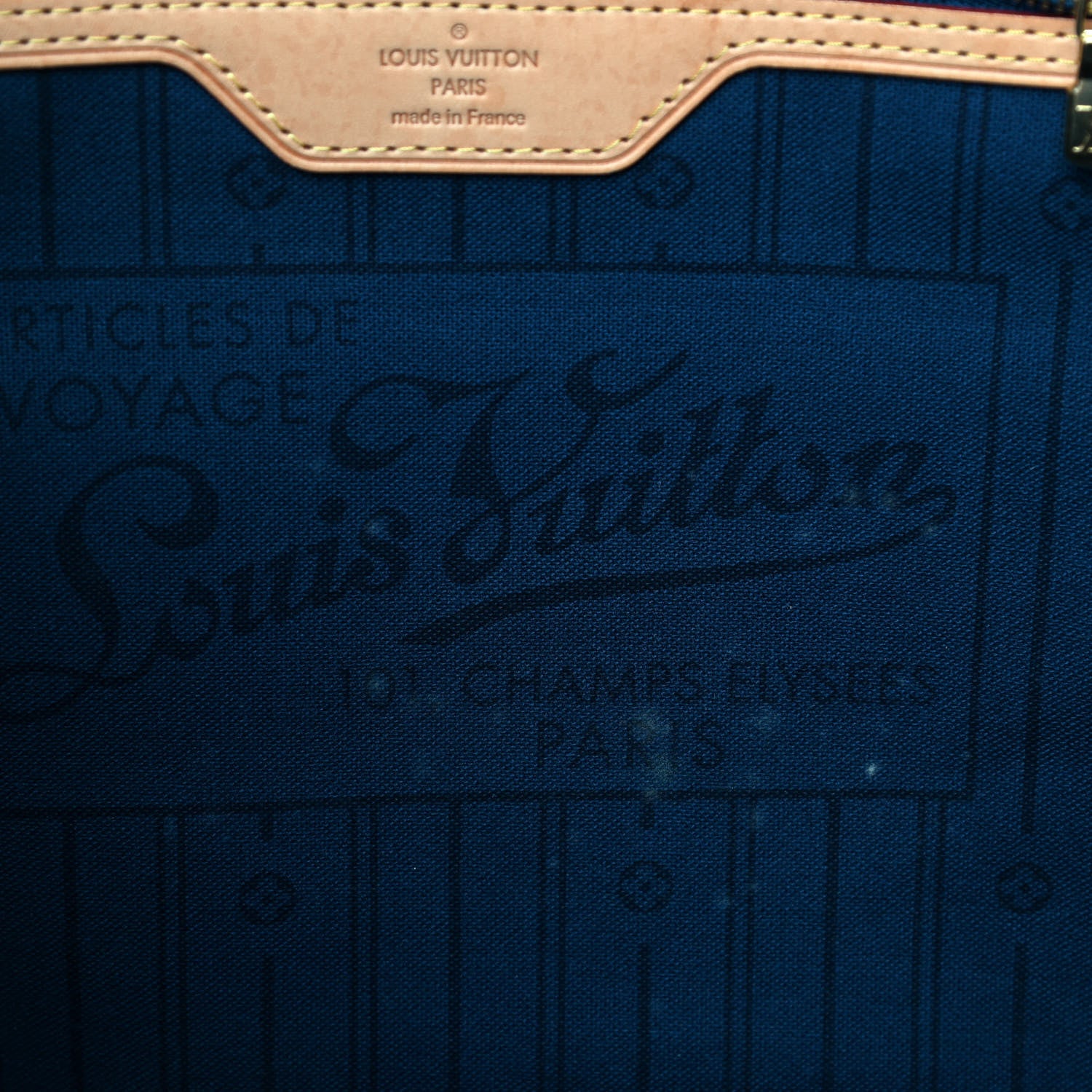 Louis Vuitton Monogram My LV Heritage Neverfull MM Bleu Marine Black 5 of 5