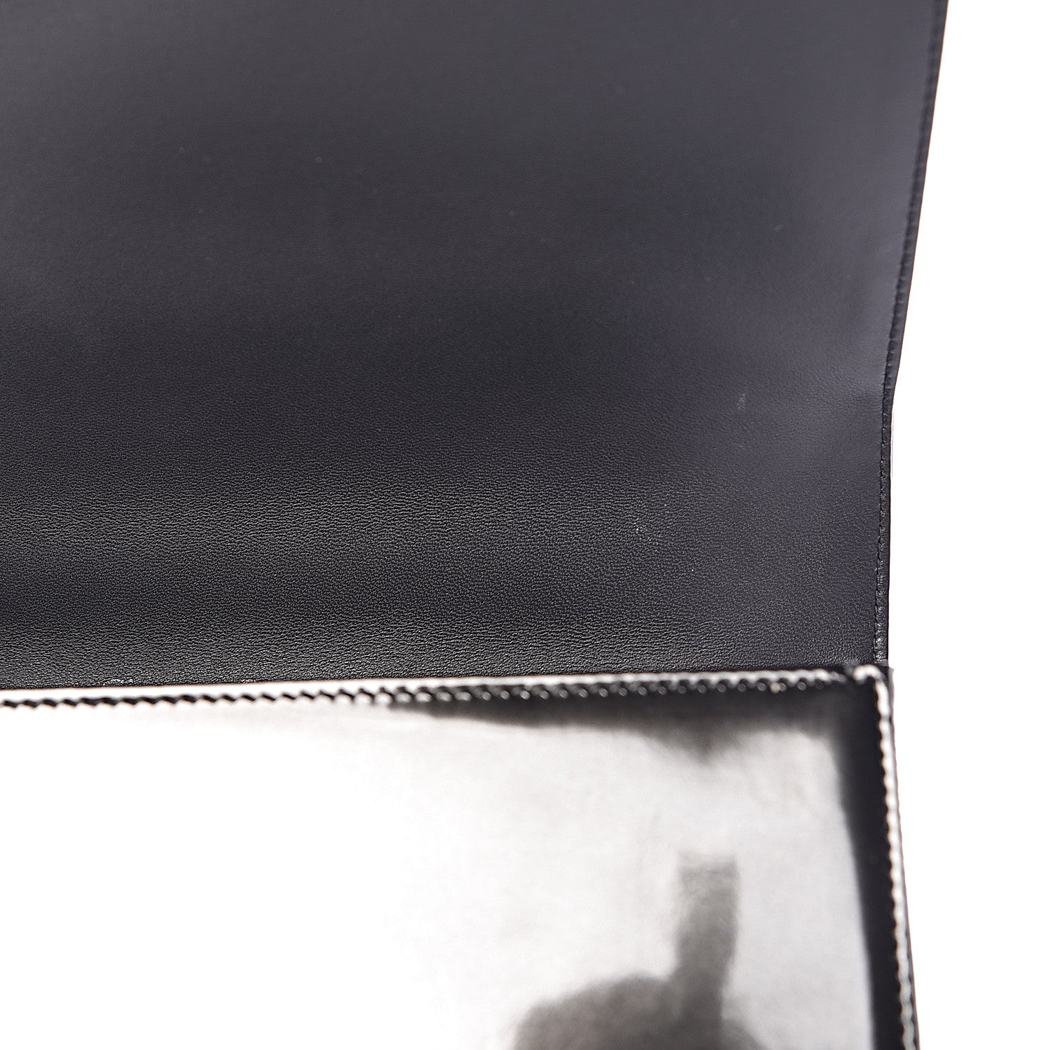 Christian Dior Metallic Patent Micro-Cannage Medium Diorama Flap Bag Graphite 9 of 13
