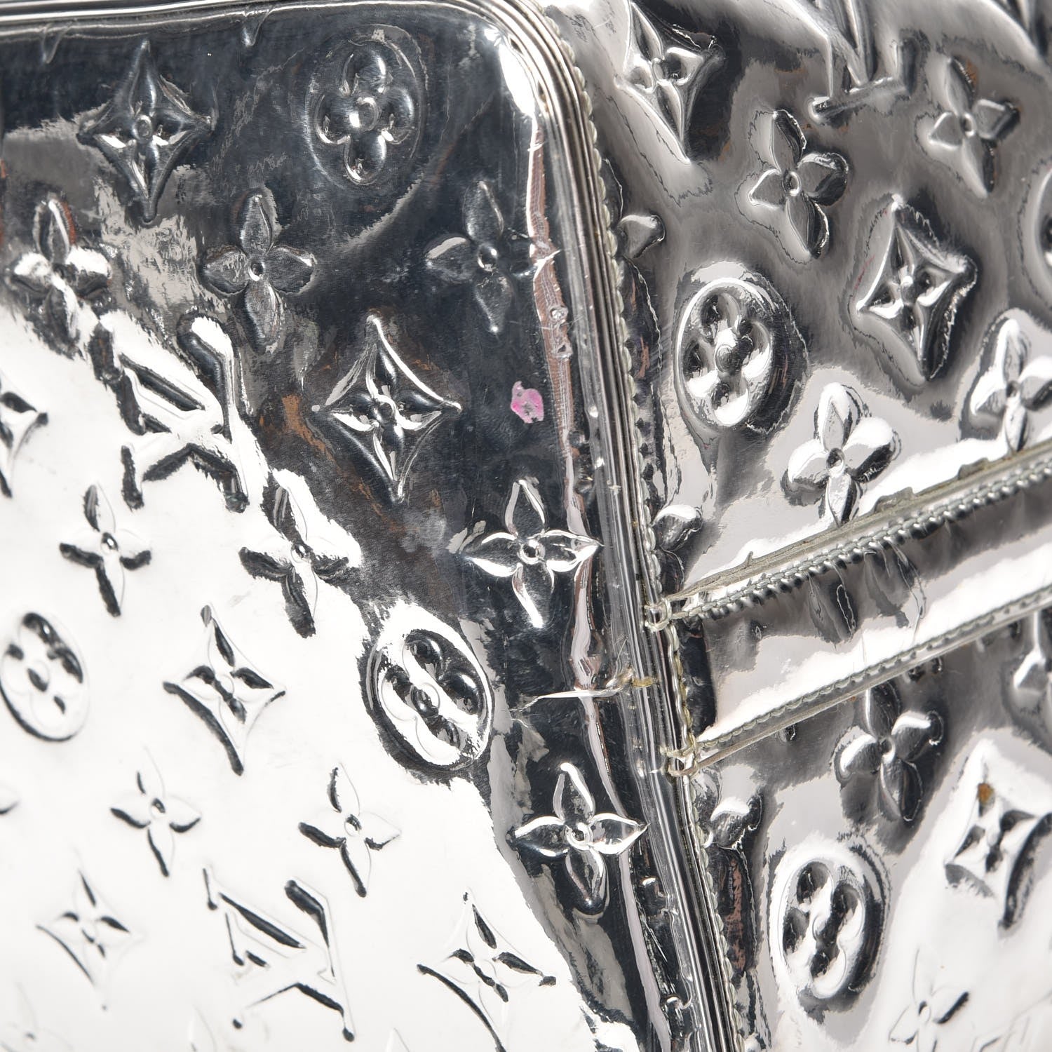 Louis Vuitton Monogram Miroir Speedy 35 Silver 9 of 10