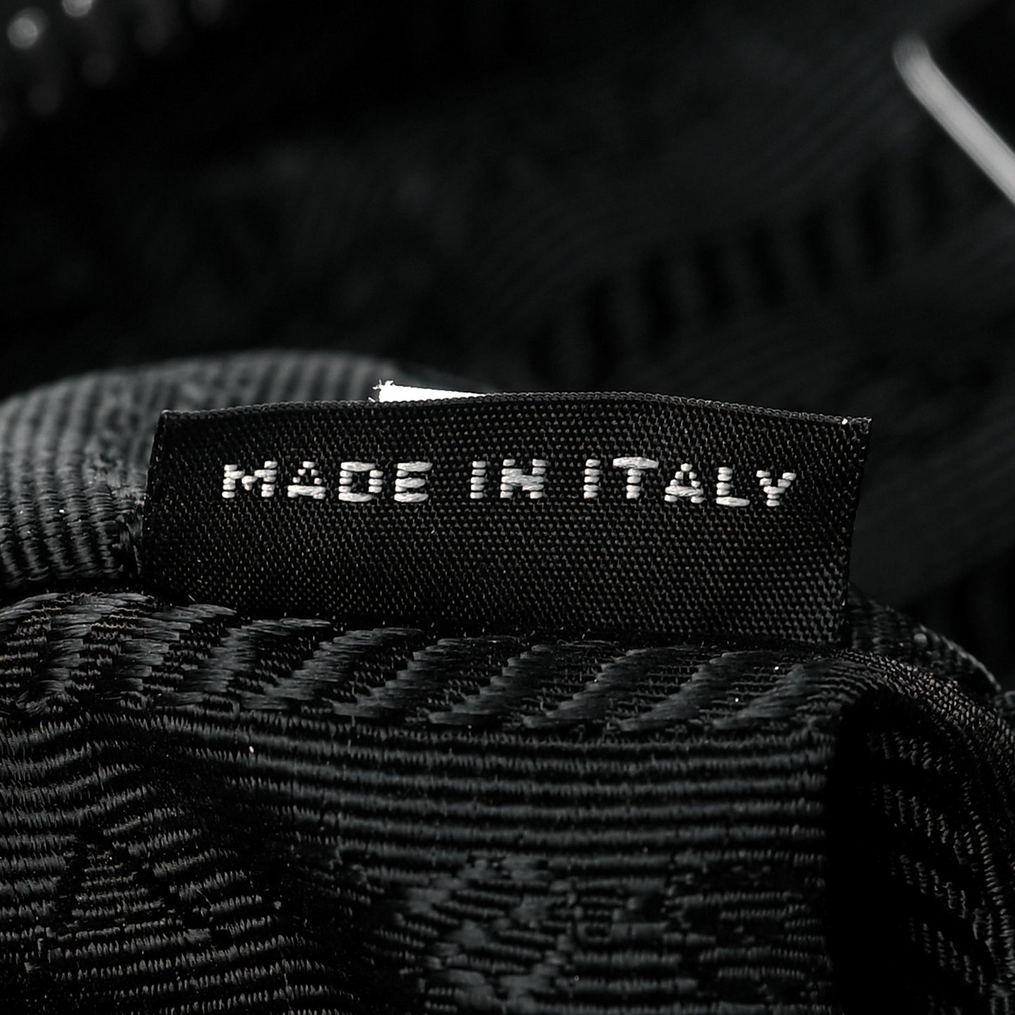 Tessuto Nylon Saffiano Mini Re-Edition 2005 Bag Black