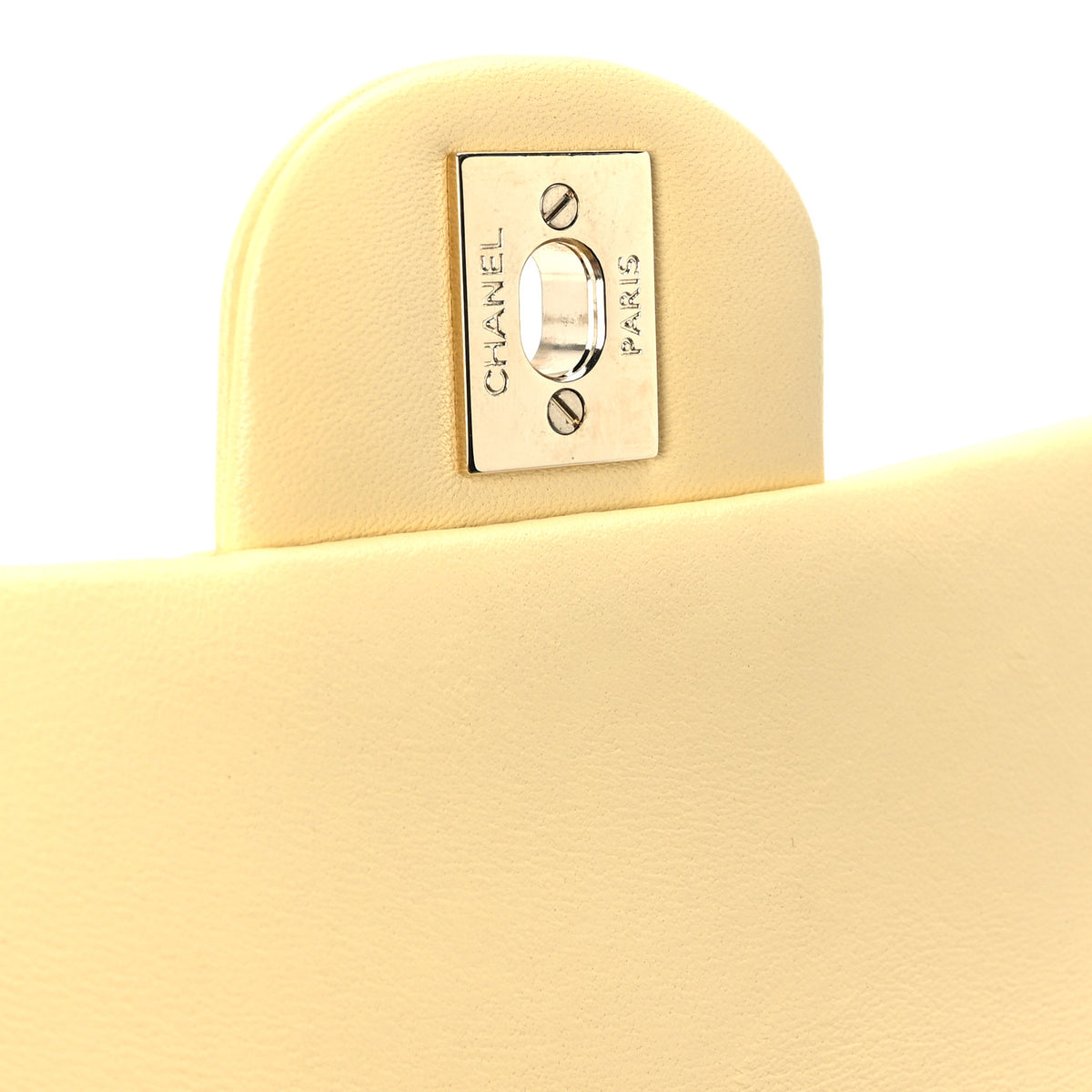 Chanel Lambskin Quilted Mini Rectangular Flap Light Yellow 6 of 12