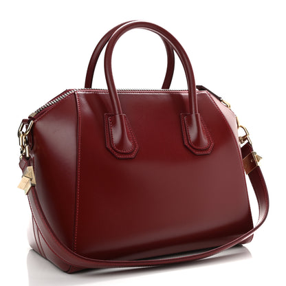 Givenchy Shiny Lord Calfskin Small Antigona Burgundy 2 of 9