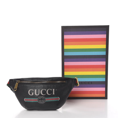 Gucci Grained Calfskin Small Logo Belt Bag Black 12 of 12