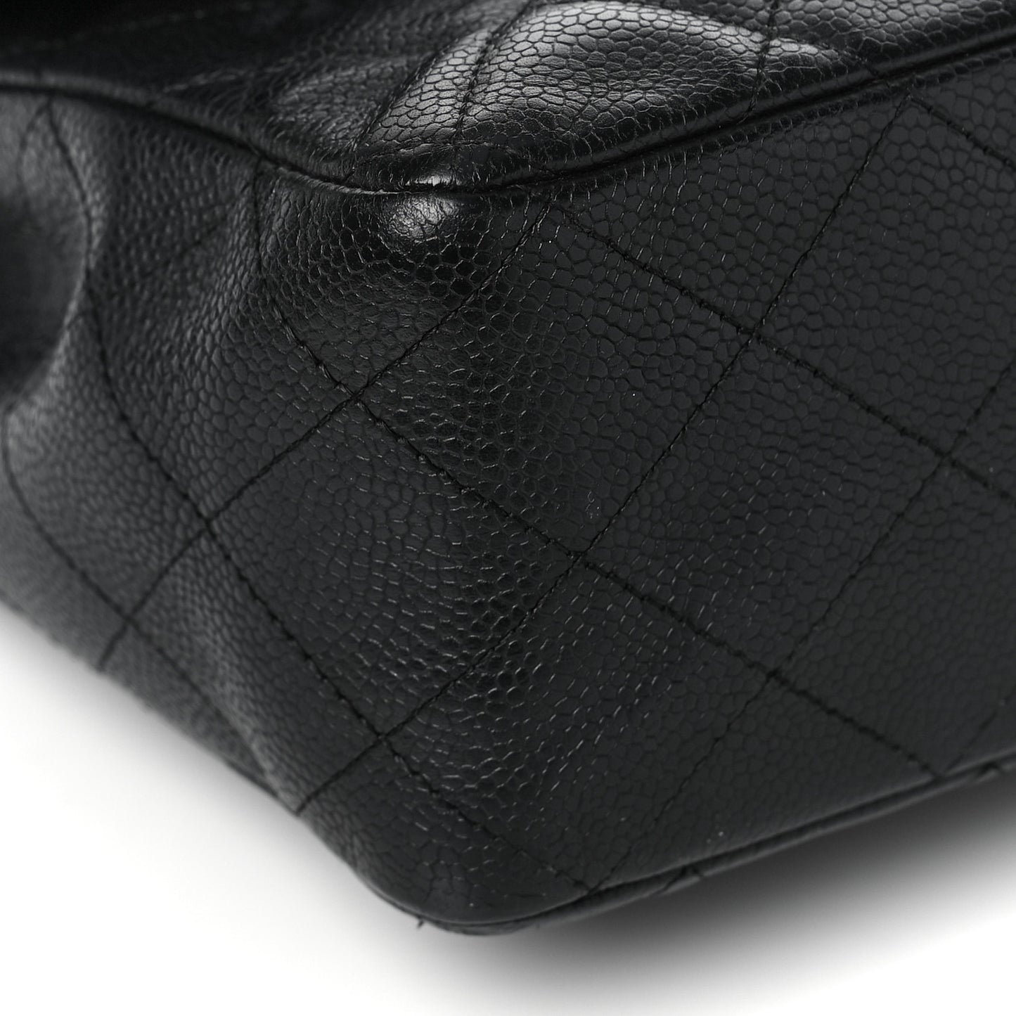 Caviar Quilted Jumbo Single Flap Black