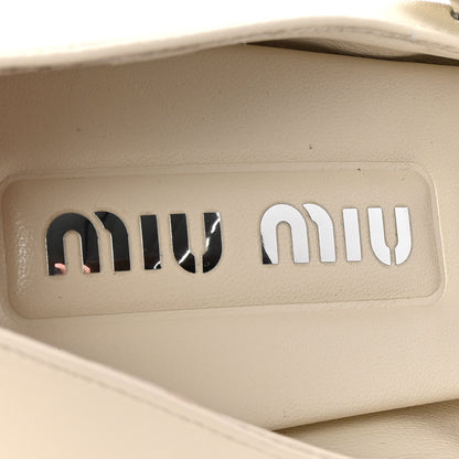 Miu Miu Patent Colorblock May Jane Pumps 38 Black White 8 of 8