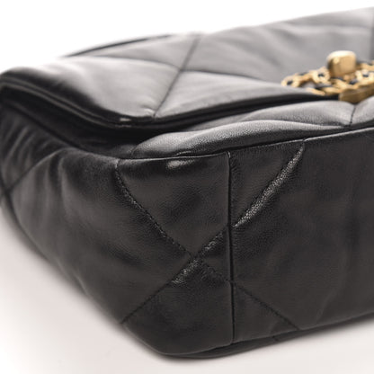 Chanel Goatskin Quilted Medium 19 Flap Black 8 of 11