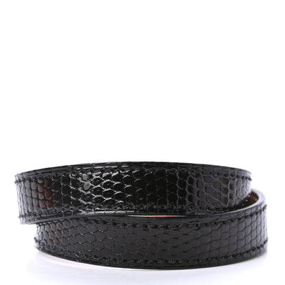 Hermes Lizard Kelly Double Tour Bracelet T3 Black 2 of 4