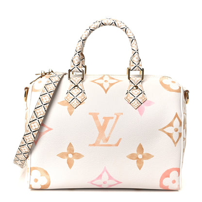 Louis Vuitton Monogram Giant By The Pool 2.0 Speedy Bandouliere 25 Beige 1 of 9