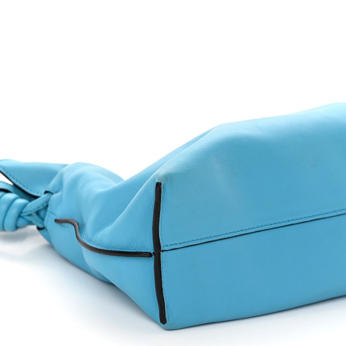 Nappa Medium Flamenco Knot Bag Cyan