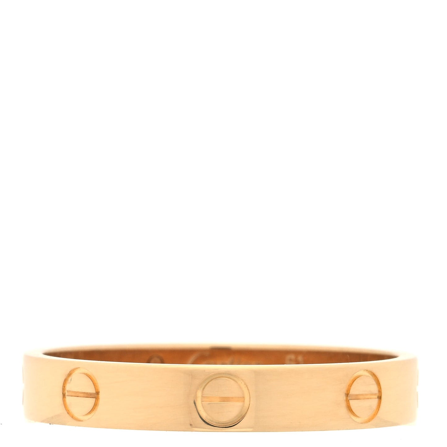 18K Yellow Gold 3.5mm LOVE Wedding Band Ring 61 9.5