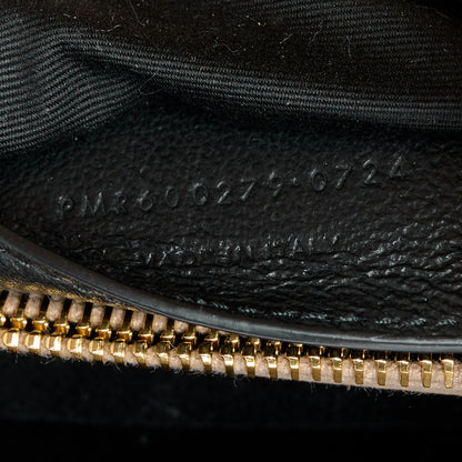 Saint Laurent Sheepskin Matelasse Chevron Monogram Medium College Bag Dark Beige 8 of 11