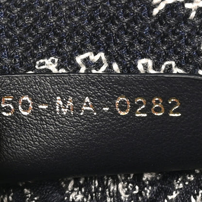 Christian Dior Canvas Toile de Jouy Reverse Embroidered Mini Book Tote Phone Bag  Blue 7 of 10