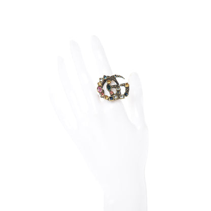 Gucci Crystal Double G Ring 6.5 Multicolor 2 of 4