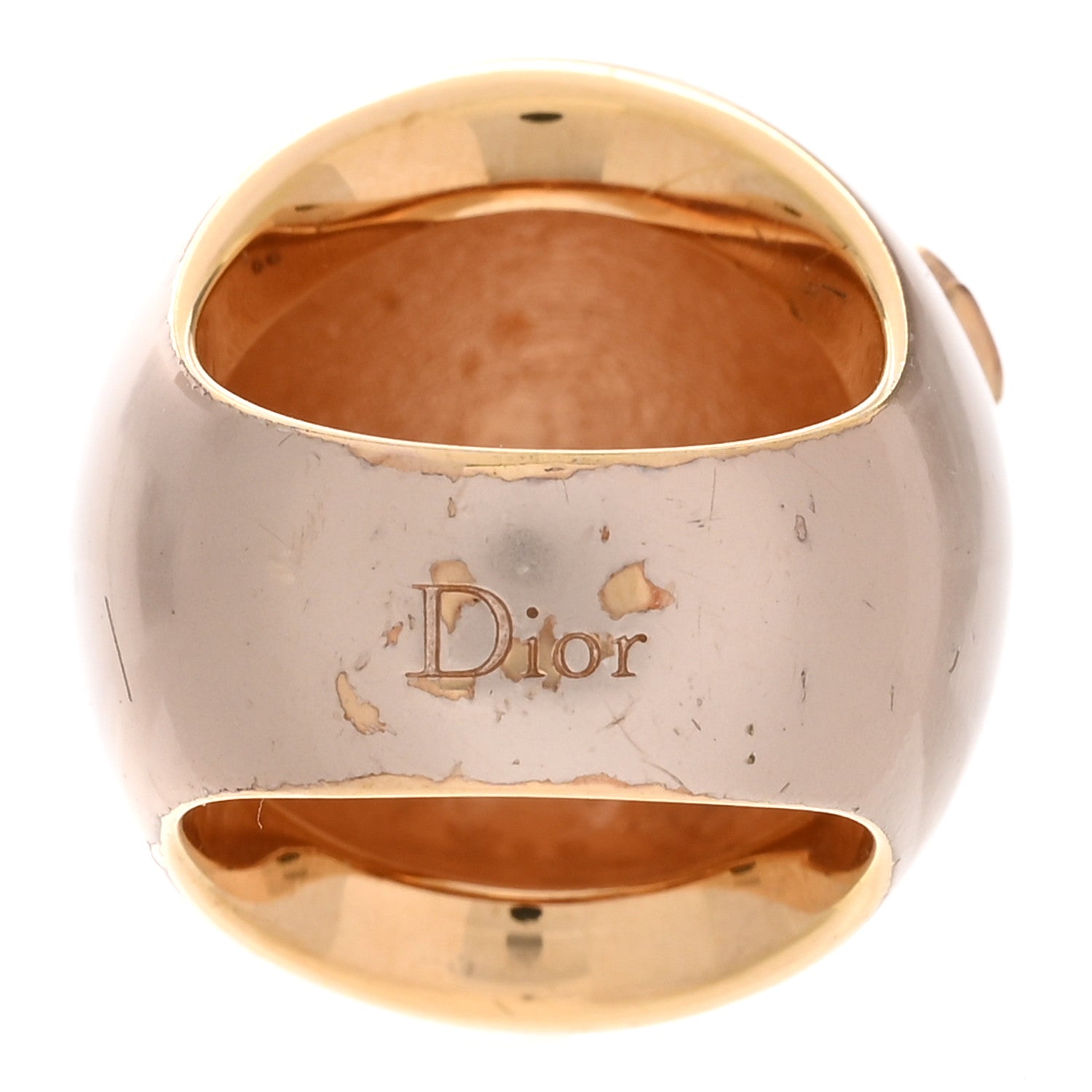 Christian Dior Pearl CD Dome Ring M 52 6 2 of 4